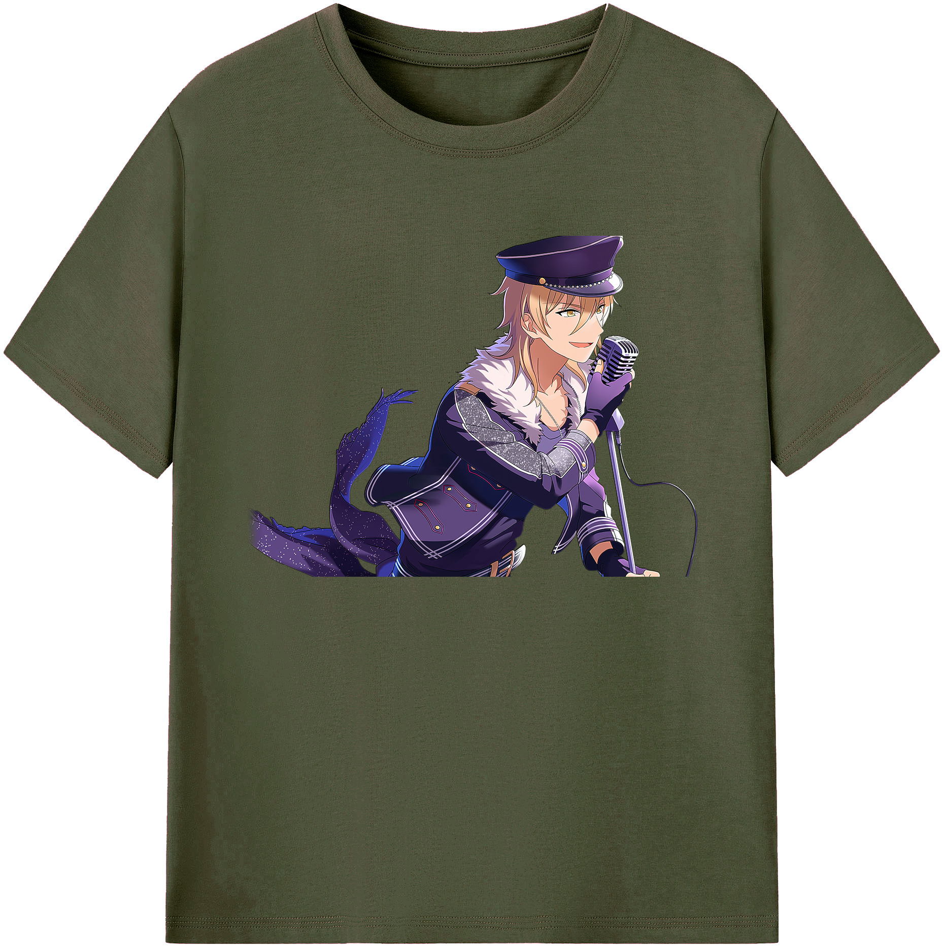（画像用） あんさんぶるスターズ! Ensemble Stars 綿100％ メンズ半袖Tシャツ｜肌触りやわらか＆通気性
